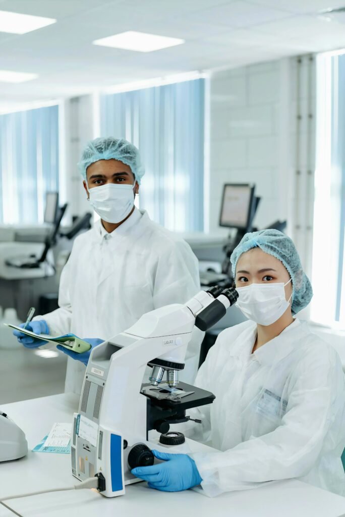 A pair of doctors look into the camera, as if asking what could you do for the rest of your life.